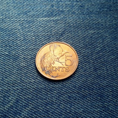 5 Cents 1983 Trinidad and Tobago si foto