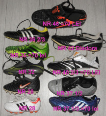 Adidas,Nike,ghete copii cu crampoane de fotbal marimea 28,32,37,40,46 foto