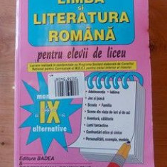 Limba si literatura romana pentru elevii de liceu Mariana Badea