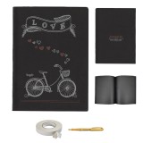 Set Album foto / GuestBook pentru nunta, Love, personalizabil, A4, 42 file, pix si dubluadeziv inclus, 3 piese, accesoriu nunta