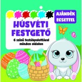 H&uacute;sv&eacute;ti festegető - 6 sz&iacute;nű fest&eacute;kpalett&aacute;val minden oldalon - aj&aacute;nd&eacute;k ecsettel