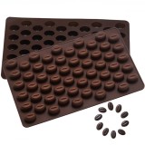 Forma din silicon pentru bomboane, model boabe de cafea, 18x11x1 cm