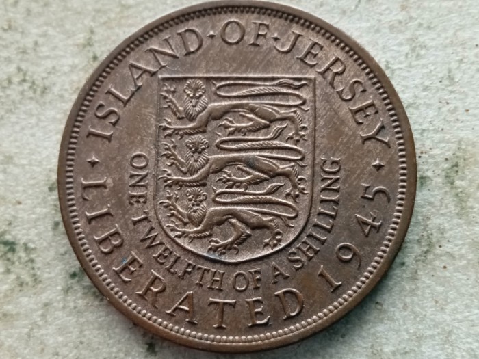 JERSEY-1/12 SHILLING 1945 (Liberation)