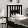 VidaXL Tăblie de pat, negru, 81x4x100 cm, lemn masiv de pin