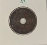 631 Nigeria 1 Penny - Elizabeth II 1959 KM#2