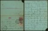 Great Britain 1893 Postcard Uprated stationery to Berlin Germany DB.421