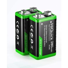 Acumulatori 9V Ni-Mh 280 mAh, ready to use - 2 buc / set