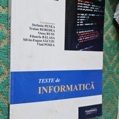 TESTE DE INFORMATICA ADMITEREA POLITEHNICA PENEREA REBEDEA RUSU BALASA POSEA