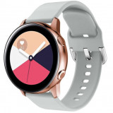 Cumpara ieftin Curea iUni compatibila cu Samsung Galaxy Watch 46mm, Samsung Watch Gear S3, 22 mm, Silicon Buckle, Gray