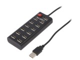 Hub USB 2.0 cu 13 Porturi și Alimentare Internă