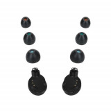 Set 6 Eartip kwmobile pentru Sony WF-C500 Headphone/WI-C200 Headset, Silicon, Negru, 60596.01