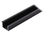 Profil aluminiu anodizat negru 1m pentru module LED VARIO30-07
