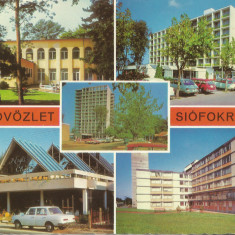 Ungaria, carte poştală, circulată în România, 1974
