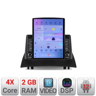 Navigatie Renault Megane 2 K-098 ecran tip TESLA 9.7&amp;quot; cu Android Radio Bluetooth Internet GPS WIFI 2+32 DSP Quad Core CarStore Technology foto