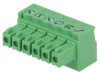 Regletă de conexiuni deconectabilă 3,5mm 6 piste drept mufă