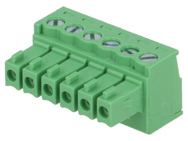 Regletă de conexiuni deconectabilă 3,5mm 6 piste drept mufă