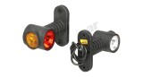 Lampa gabarit cu brat Universala, partea Stanga/ Dreapta, Cu Led, Lungime=118mm; H=100mm; 12/24v; Rosie/Galbena/Alba,