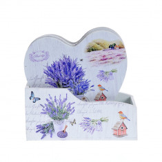 Set 6 suporturi pentru pahare cu lavanda 10 cm