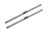Stergator parbriz Bosch Aerotwin 3 397 118 976, Cauciuc+Grafit, Universal, Carlig, Plat, Lungime 650/600mm, Citroen/Peugeot