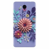 Husa silicon pentru Huawei Y6 2017, Flower Artwork