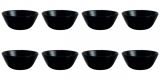 Set boluri, 8 piese, 2.9 l, Opal, Negru