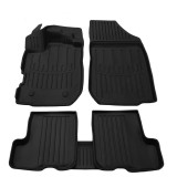 Cumpara ieftin Set Covorase Auto Cauciuc TPE Umbrella Dacia Sandero II (2012-2020) Negru, Bordura 3cm, Anti-alunecare, Cod 105916
