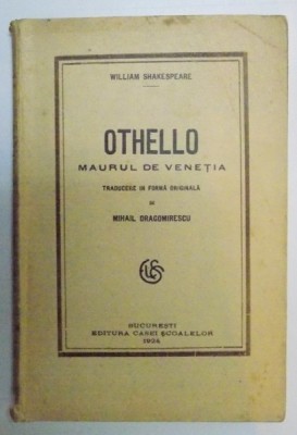 OTHELLO , MAURUL DE VENETIA de WILLIAM SHAKESPEARE , 1924 foto