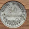 Italia - moneda de colectie argint - 50 centesimi 1867 MBN (Milan) - mai rara.