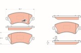 TRW GDB3288 COTEC set placute frana,frana disc