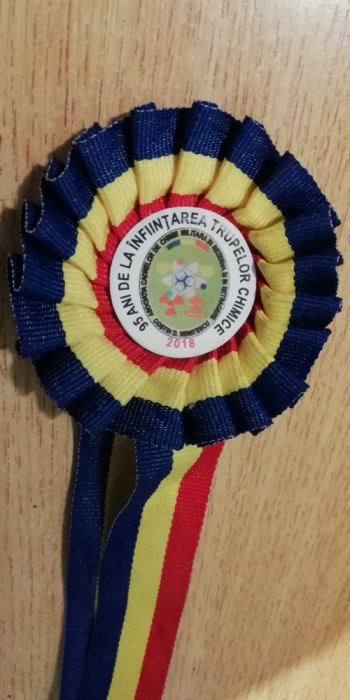 C7 10 - Cocarda tricolora - tematica militara - trupele chimice la 95 ani - 2018