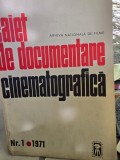 Caiet de documentare cinematografica Nr. 1 / 1971
