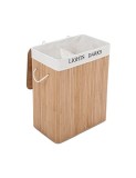 Cos de rufe, Songmics, Lemn, Natural, LCB64Y, 100L, 52 x 32 x 62 cm