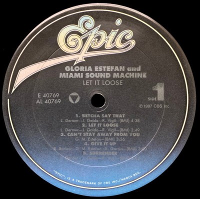 Vinil LP Gloria Estefan And Miami Sound Machine &amp;ndash; Let It Loose (VG) foto