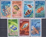 Timbre cu faună marină din Coasta Somaliei Franceze