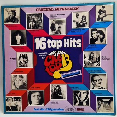 various - 16 Top Hits jan / feb 1981 NM / VG+ vinil LP disc pop rock Club Top 13 Germania foto