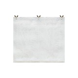 Perdea romană SCHOAL fără găurire, draperii cu model ars, perdea transparentă cu ochiuri, alb, 60x130 cm, Model #2