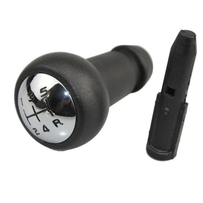 Set nuca schimbator viteze si adaptor fixare VentooĂ&sbquo;&Acirc;&reg;, 5 viteze, inel cromat, compatibil cu Citroen C2, C3,