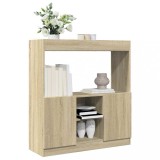 VidaXL Dulap &icirc;nalt, stejar sonoma, 92x33x100 cm, lemn prelucrat