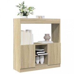 vidaXL Dulap &icirc;nalt, stejar sonoma, 92x33x100 cm, lemn prelucrat