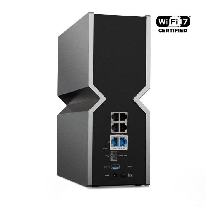 ROUTER TP-LINK wireless BE800 viteze Wi-Fi 7 Dual-Band de pana la 19000 Mbps 1&Atilde;&mdash; port WAN/LAN de 10Gbps, 1&Atilde;&mdash; port combo SFP+/RJ45 WAN/LAN de 10 Gbps s