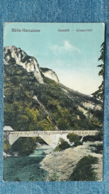 86 - Baile Herculane - Cascada / Wasserfall / carte postala , pod foto