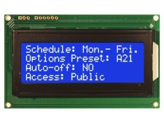Afişaj alfanumeric LCD 20x2 cu LED albastru