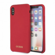 Husa Guess GUHCPXLSGLRE iPhone X XS Red Silicon foto