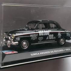 Macheta Simca Aronde de Record 1953 - IXO/Altaya 1/43