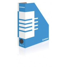 Suport vertical carton pentru cataloage DONAU A4 8cm albastru
