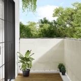 VidaXL Paravan de balcon, crem, 120x800 cm, 100% poliester oxford