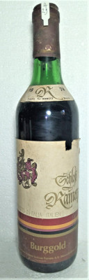 A 29 VIN ROSU BURGGOLD, VINICOLA CASTELLO RAMETZ, Recoltare 1974 CL 72 GR 12,5 foto