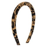 Bandă de cap puffy leopard maro pentru femei, CMCLASS