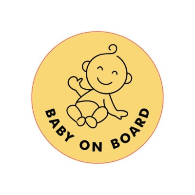 Abtibild &amp;quot;BABY ON BOARD&amp;quot; Cod: TAG 048 / T2 Automotive TrustedCars foto
