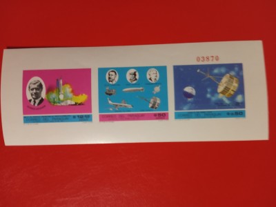 PARAGUAY, SPACE KENNEDY - BLOC MNH IMPERF. foto